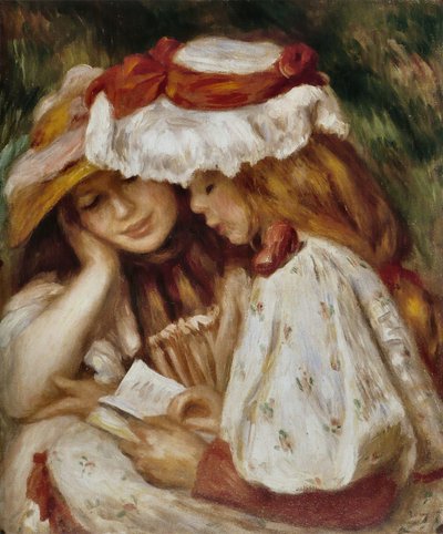 Junge Mädchen beim Lesen von Pierre Auguste Renoir